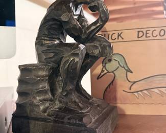 The Thinker Sculpture Replica - Austin Productions 1962