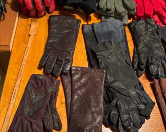 Assorted Leather and Fabric Gloves