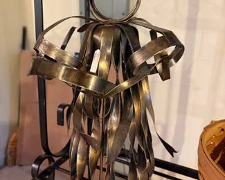 Vintage Metal Angel Candle Holder