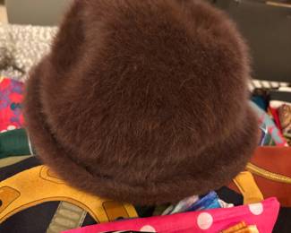 Mink Fur Cloche Hat