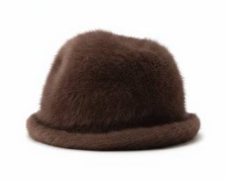 Mink Fur Cloche Hat