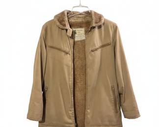 Vintage London Fog Sherpa-Lined Canvas Jacket
