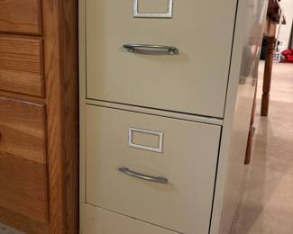 Lorell Fortress Series 2-Drawer Metal Filing Cabinet