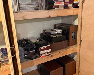 Vintage Audio Equipment, Vinyl Records, Cassette Tapes, and Reel-to-Reel Collection