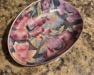 Lesal Studio Hand-Painted Floral Oval Platter