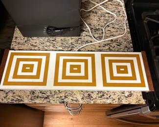 Mid-Century Modern Geometric Panel