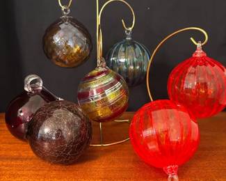 Hand Blown Glass Ornaments