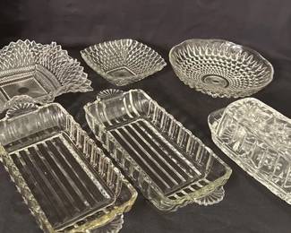 Anchor Hocking Relish And Butter Dish