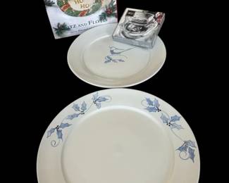 Simon Pearce Holly Serving Plates Mikasa Fitz  Floyd