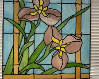 Stwined Glass Window Panel