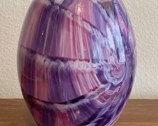 Signed Art Glass Vase