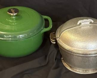 Lodge Cast Iron Dutch Oven  Guardian Hammered Aluminum Pot