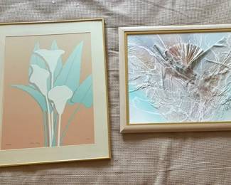 Signed And Editioned Calla Lily Print And Paper Art