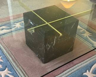 Marble And Glass Coffee Table