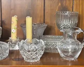 Vintage Glass CreamerSugar Bowl Butter Dish and More