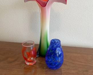 Calla Lilly Glass Trumpet Vase And Other Artful Vases
