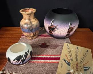 Native American Navajo Art Pottery