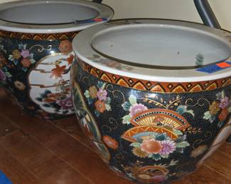 Large Chinese Pottery Planters