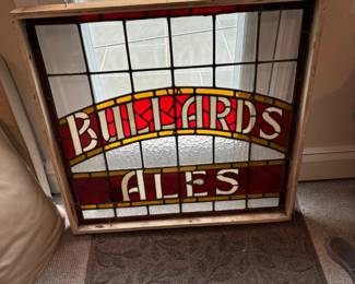 Bullards Ale stained glass window