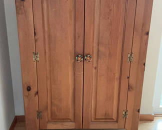 Lot 85: Mexican Knotty Pine Cabinet