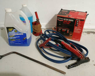 Lot 70: Garage automotive tools and fluids