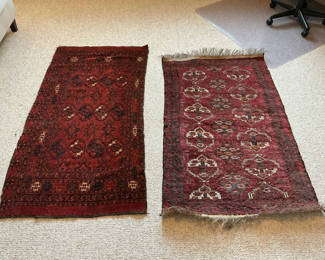 Lot 26: Two Vintage Persian Red Area Rugs