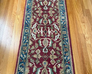 Lot 3: Burgundy Oriental Runner Rug