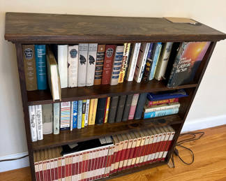 Lot 33: Dark Wood Bookshelf