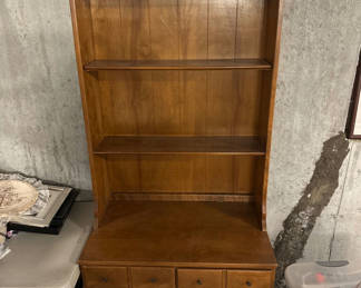 Lot 60: Wooden hutch with shelves and desk