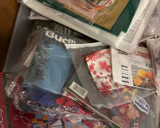 Lot 56: Bucilla Christmas cross-stitch and felt craft kits with supplies