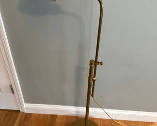 Lot 16: Brass adjustable floor lamp