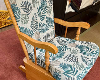 Lot 45: Wooden Glide Rocker