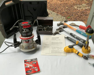 Lot 68: Craftsman Router And Construction Lot.
