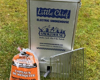 Lot 75: Little Chief Electric Smokehouse with Mesquite Chips and Grill Rack