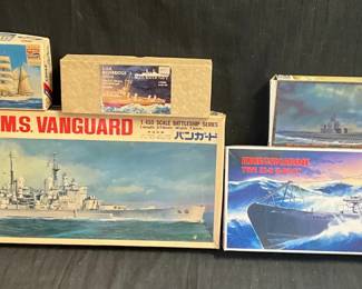 Assorted Model Ships feat. Hasegawa, Academy, Etc.