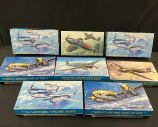 Hasegawa Model Airplanes Feat P38J Lightning  Kawasaki Ki100I