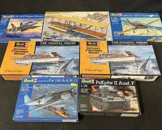 Revell Sport Fishing P, Wright Flyer, Super Hornet  Friends