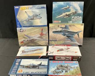 Assorted Model Airplane Kits FeatT2C Buckeye  F20A Tigershark