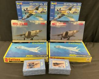 Assorted Model Airplane Brands ICM, SOL,  More Feat MiG25 RB  Seafire Mk.XV