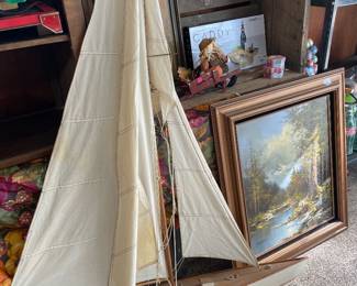 5’ sailboat, wall art