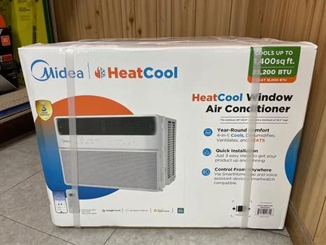 Midea 23,200 BTU Smart Window AC Cools up to 1500 sq. ft. with Heater