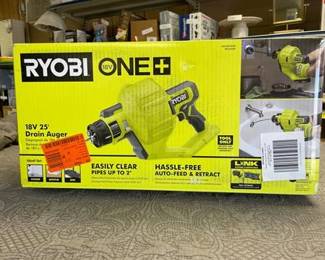 RYOBI ONE+ 18V Cordless Drain Auger