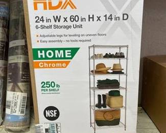 6-Tier Steel Wire Shelving Unit in Chrome (24 in. W x 60 in. H x 14 in. D)
