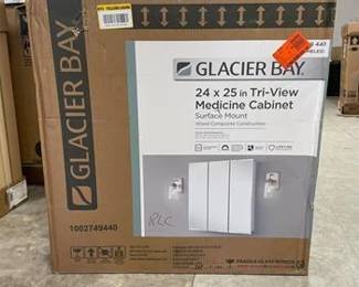 Glacier Bay 24.4 in. W x 25.2 in. H Rectangular Medicine Cabinet