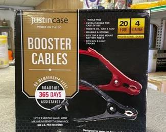 Justin Case 20ft 4 Gauge Booster Cable: 225 Amps Jumper Cables