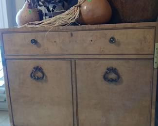 VINTAGE BIRDS-EYE MAPLE CABINET
