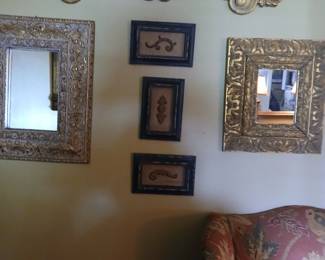 ORNATE MIRRORS AND PLAQUES
