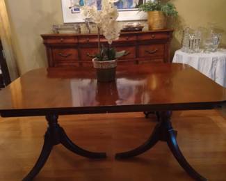 VINTAGE DINING TABLE, UNIVERSAL BUFFET