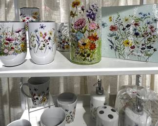 Wildflower wine tumbler and LED 