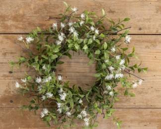 14 Tea Leaf with white flowers